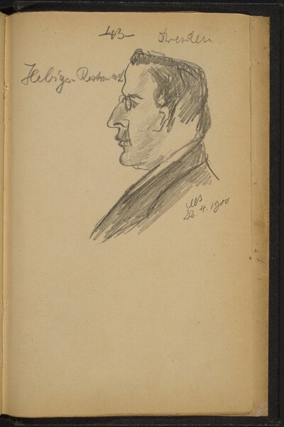 Man in Profile to the Left