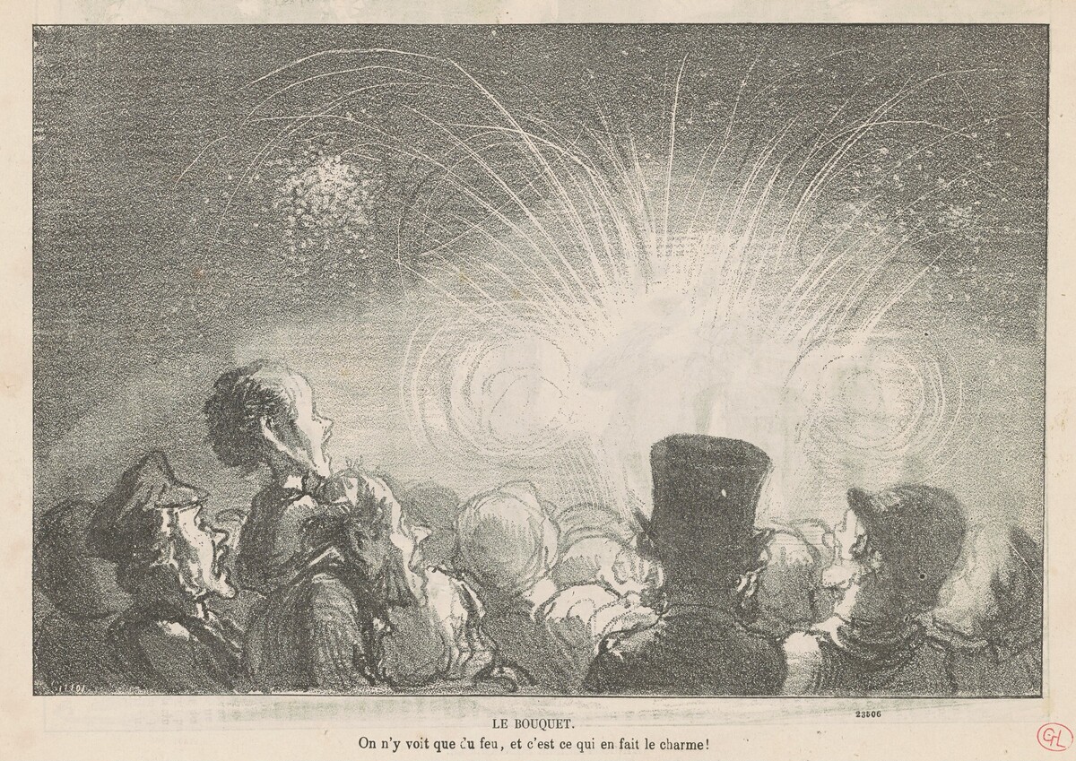 Le bouquet by Honoré Daumier