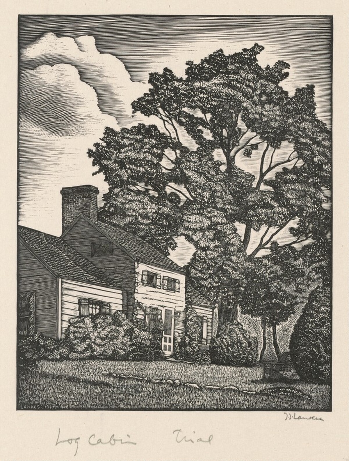 Log Cabin by J. J. Lankes