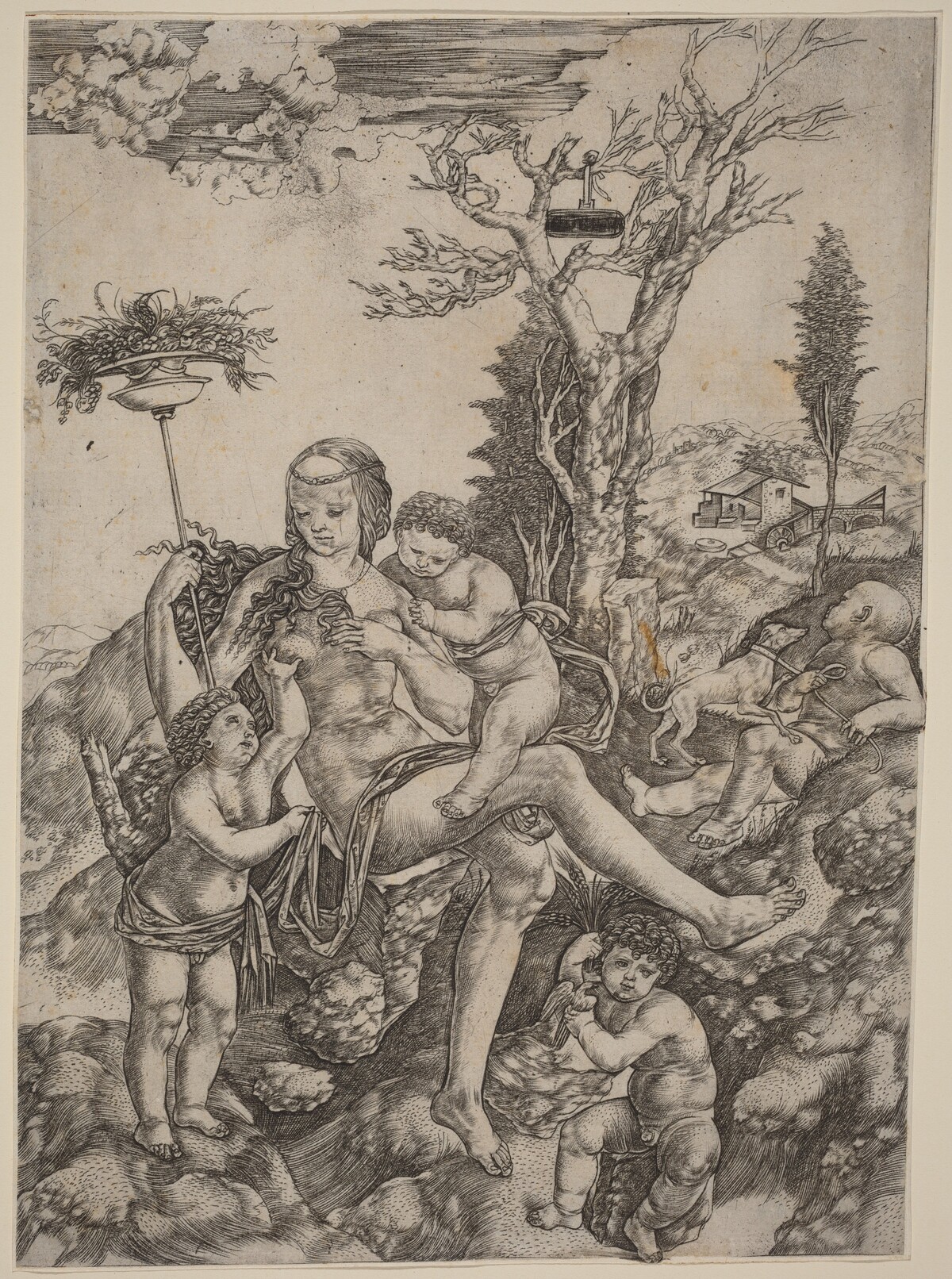 Allegory of Mother Earth by Cristofano Robetta