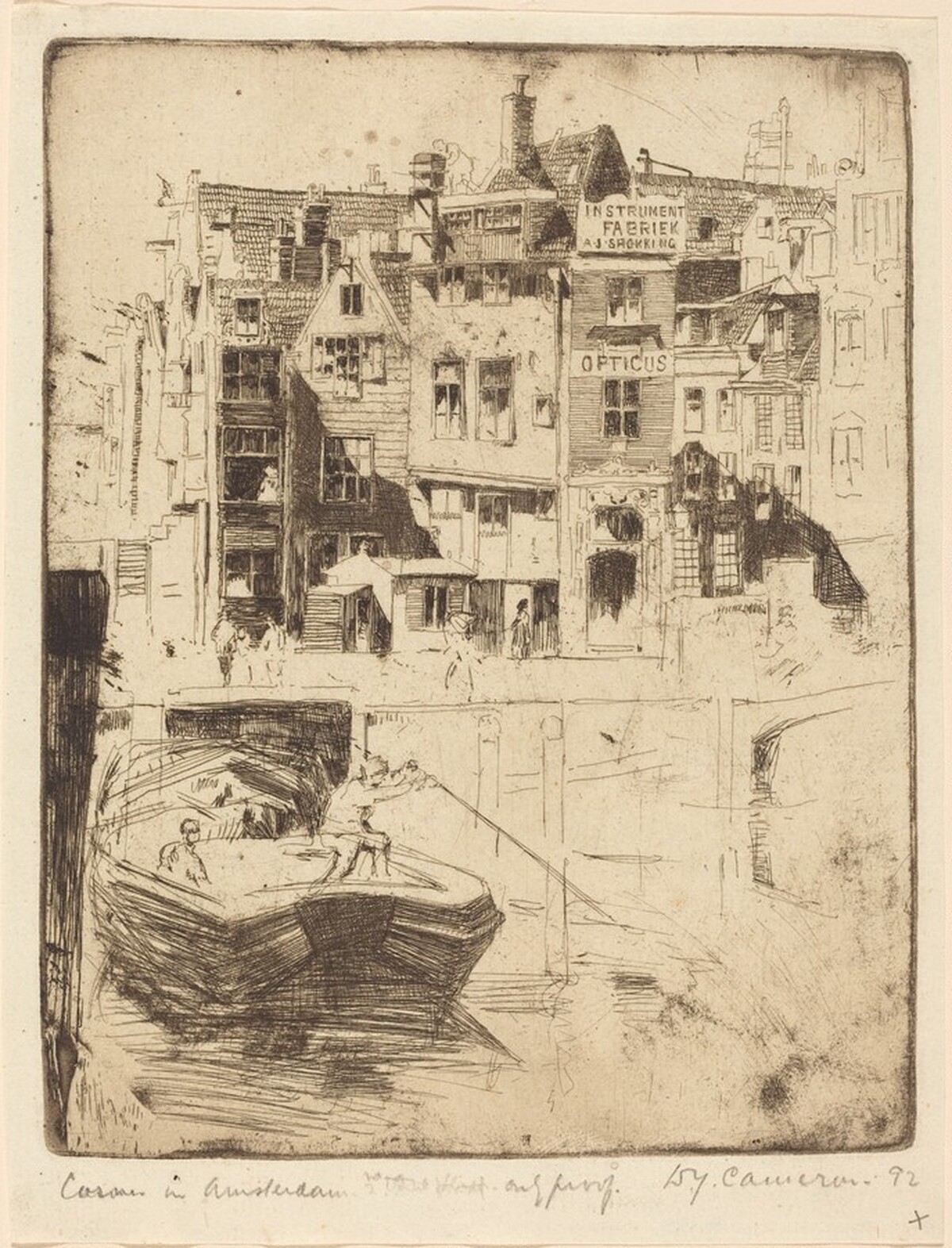 Corner in Amsterdam by David Young Cameron