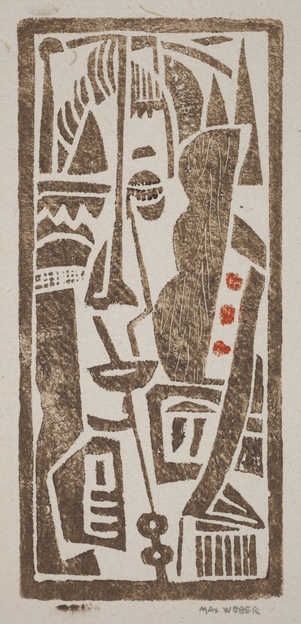 Cubist Head by Max Weber