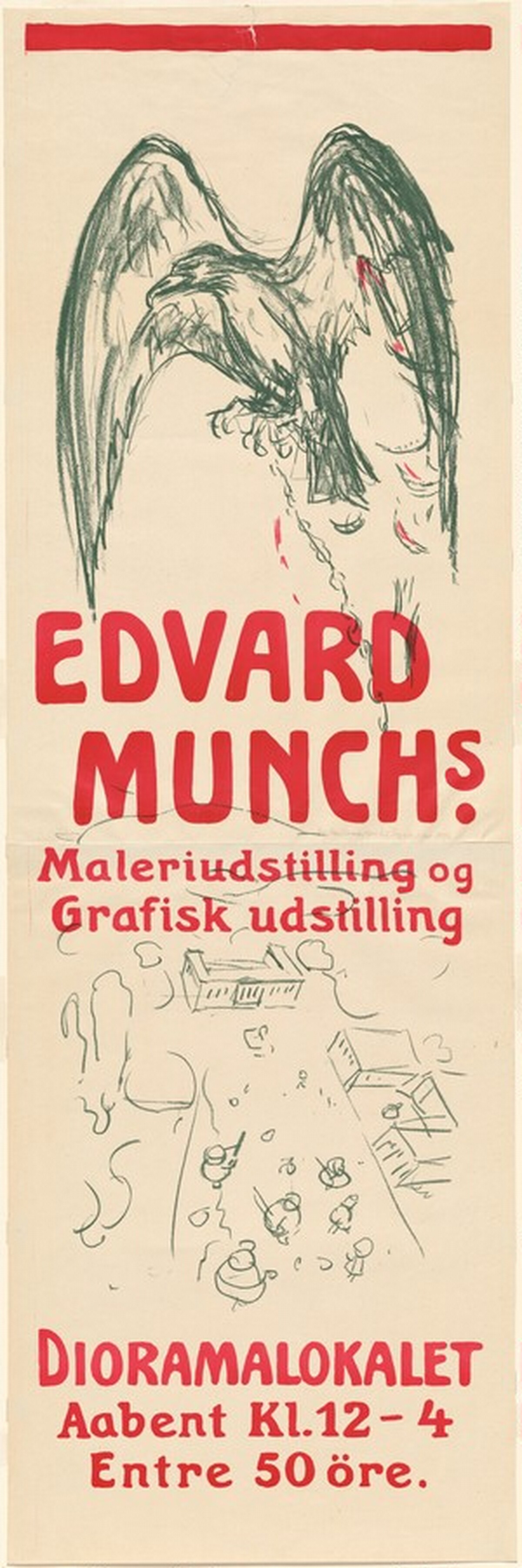 Diorama Exhibition Poster by Edvard Munch