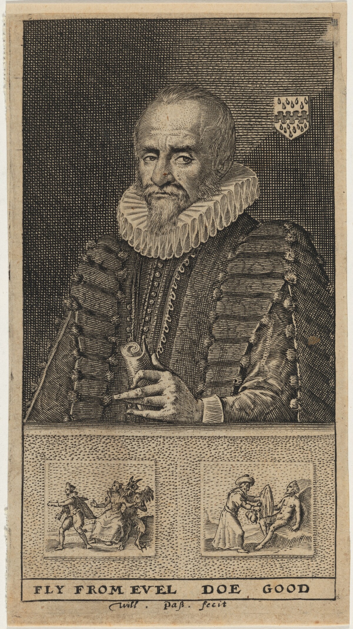 Sir John Hayward, Historian by Willem de Passe