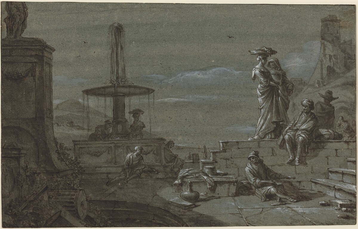 Piazza by Moonlight by Thomas Wyck