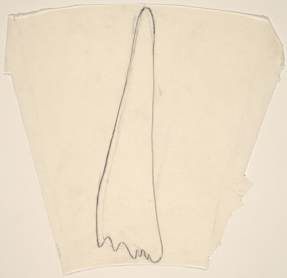 Sketch for "Building - Blocks for a Doorway" (I) by Vito Acconci