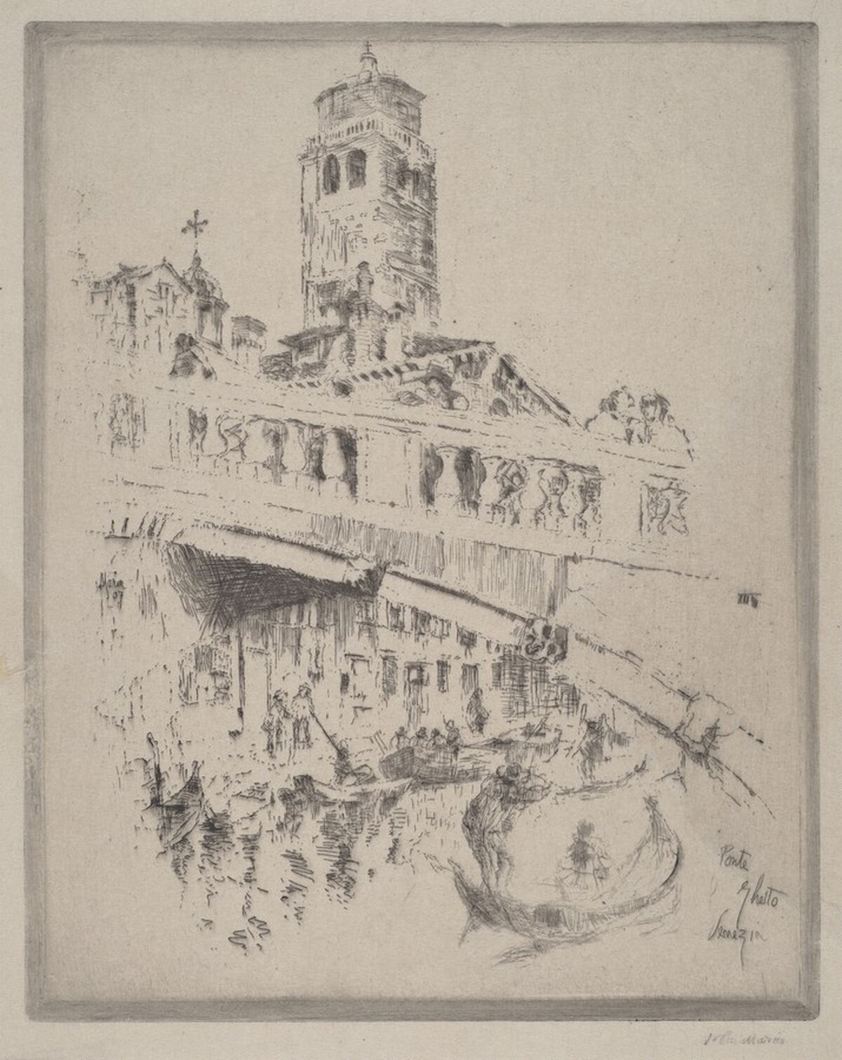 Ponte Ghetto, Venice by John Marin
