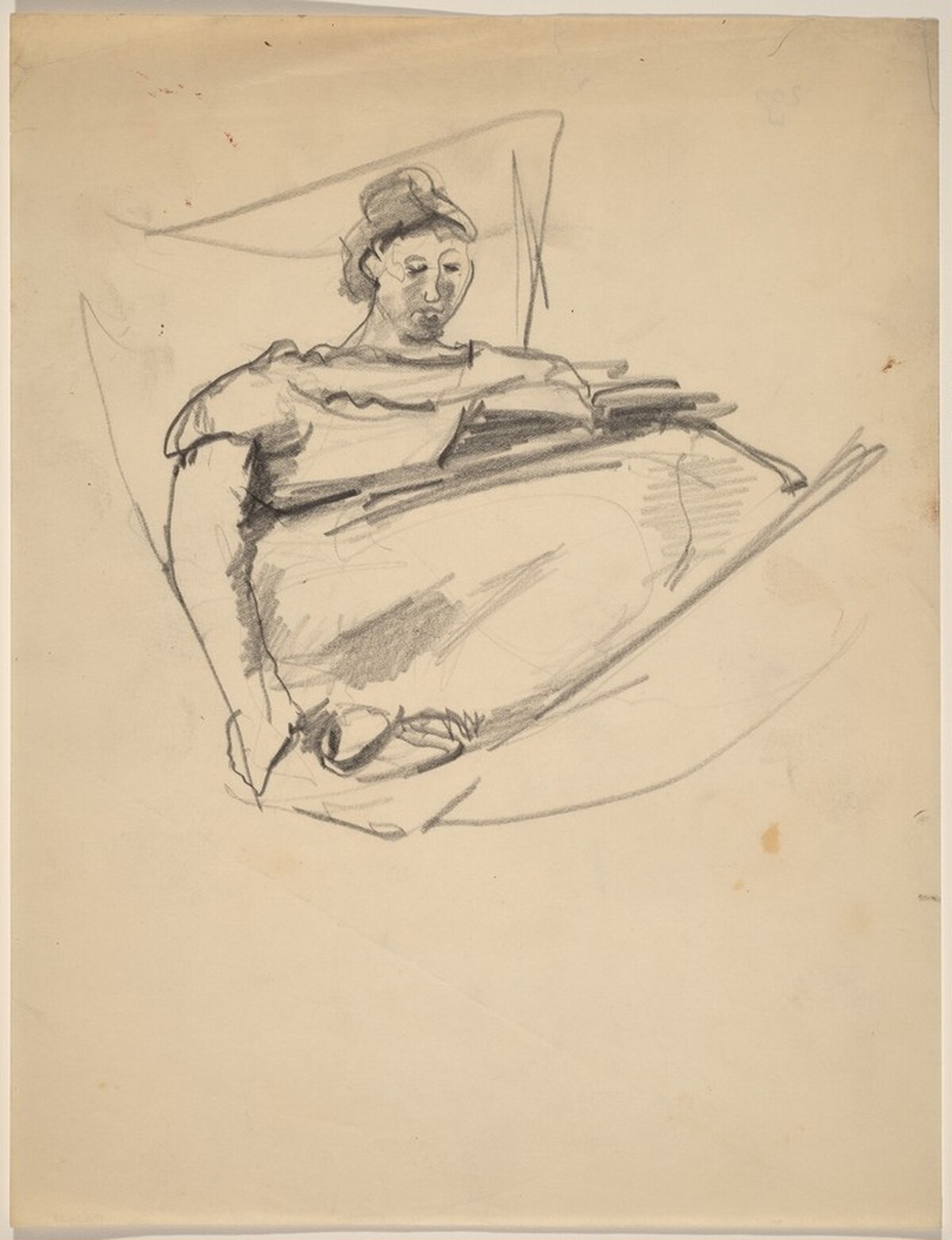 Woman in a Hammock, Reading by Mark Rothko