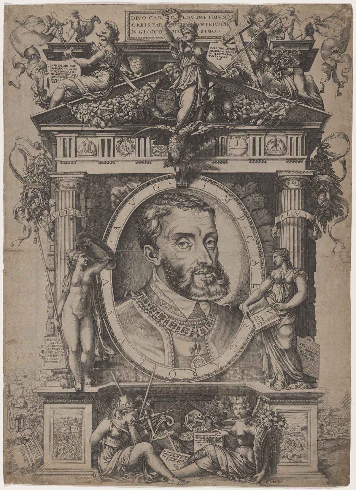 Emperor Charles V by Nicolò della Casa, after Enea Vico
