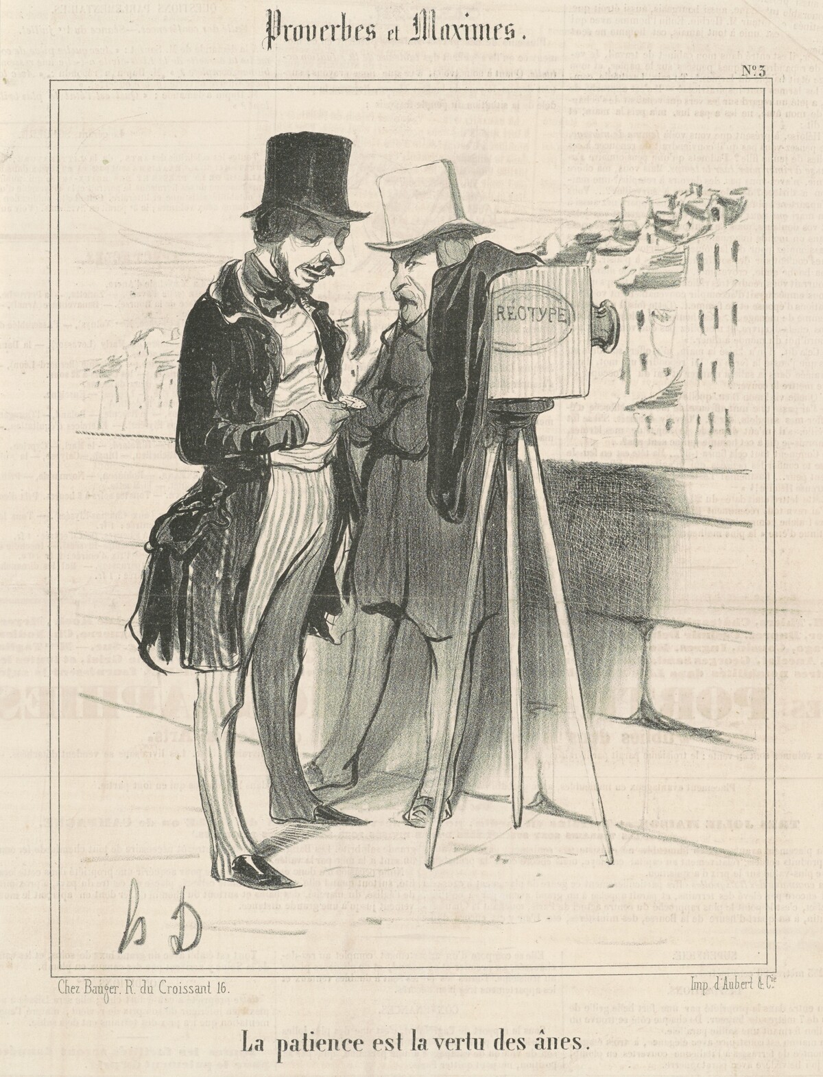 La patience est la vertu des ânes by Honoré Daumier
