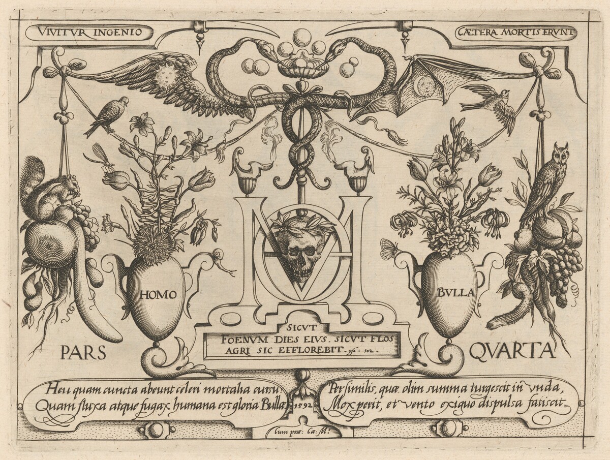 Archetypa studiaque patris Georgii Hoefnagelii [Part 4, Title Page] by Jacob Hoefnagel after Joris Hoefnagel