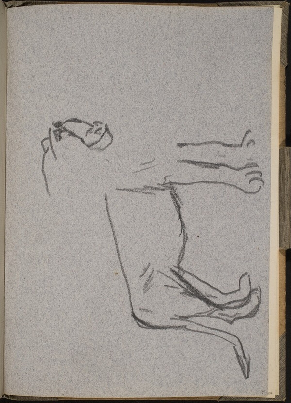 Begonnene Löwenstudie (Partial Lion) [p. 35] by Max Beckmann