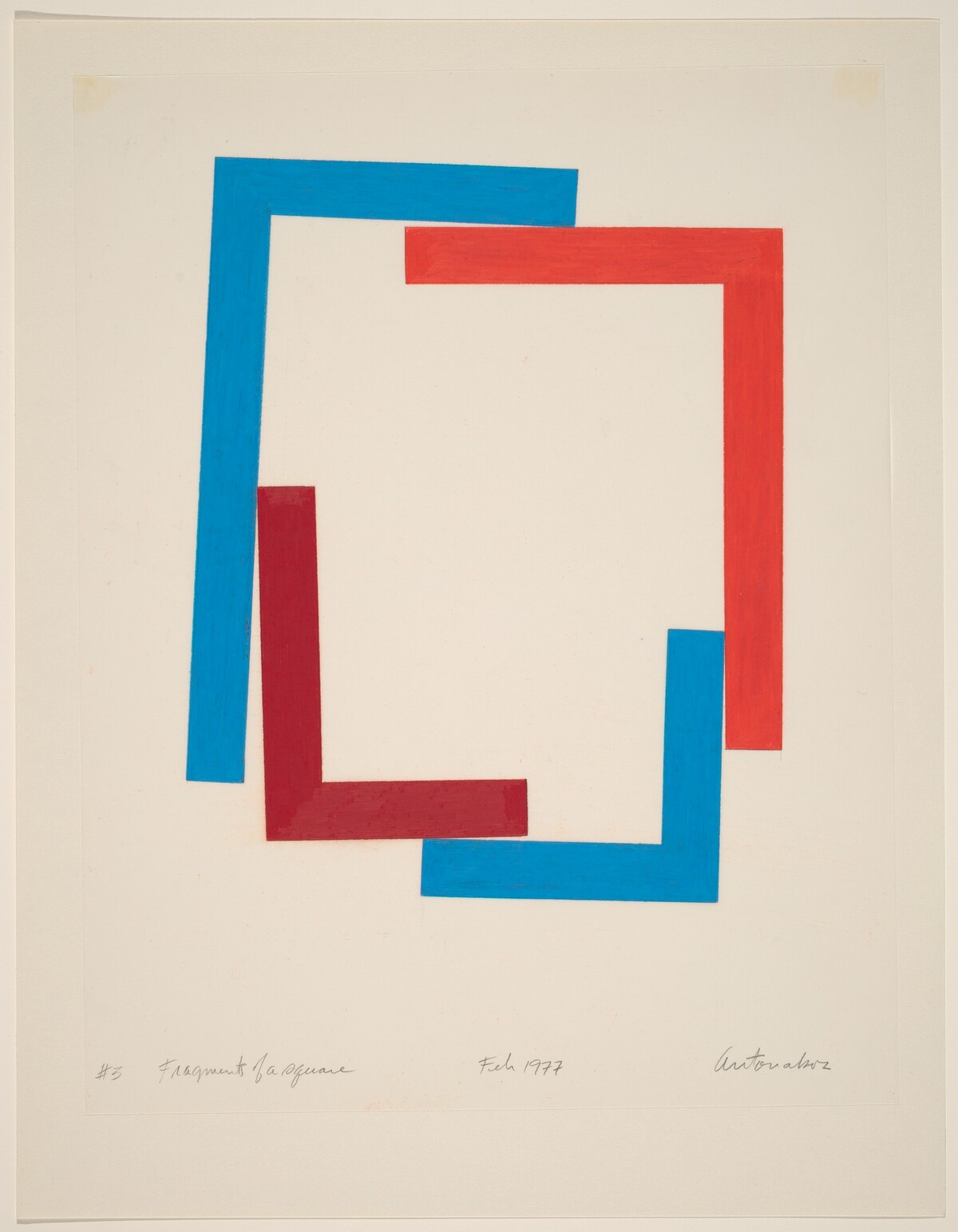 Fragments of a Square #3 by Stephen Antonakos