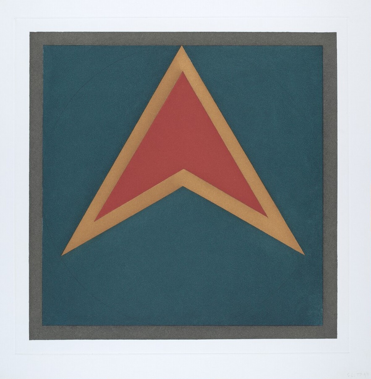 Stars-Red Center: 3 Point by Sol LeWitt
