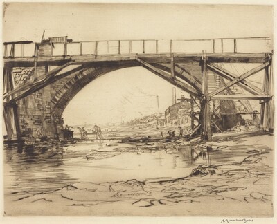 Repairing the Auld Brig, Ayr - No. 1