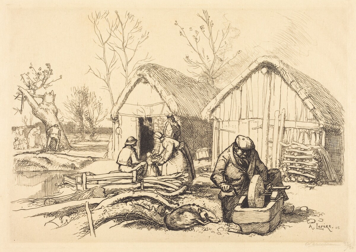 The House of the Woodcutter, Vendee (La maison du bucheron, Vendee) by Auguste Lepère