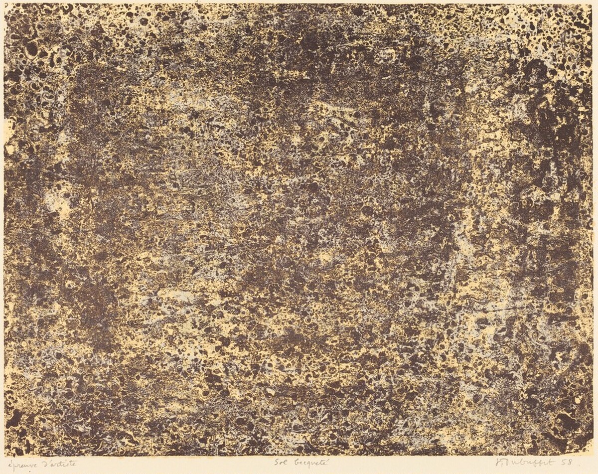 Sol becqueté by Jean Dubuffet