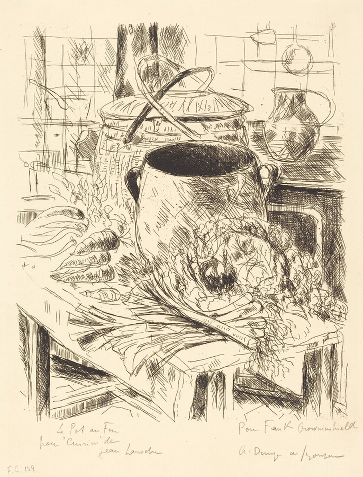 Vegetables and Mushrooms (Les legumes et les champignons) by André Dunoyer de Segonzac