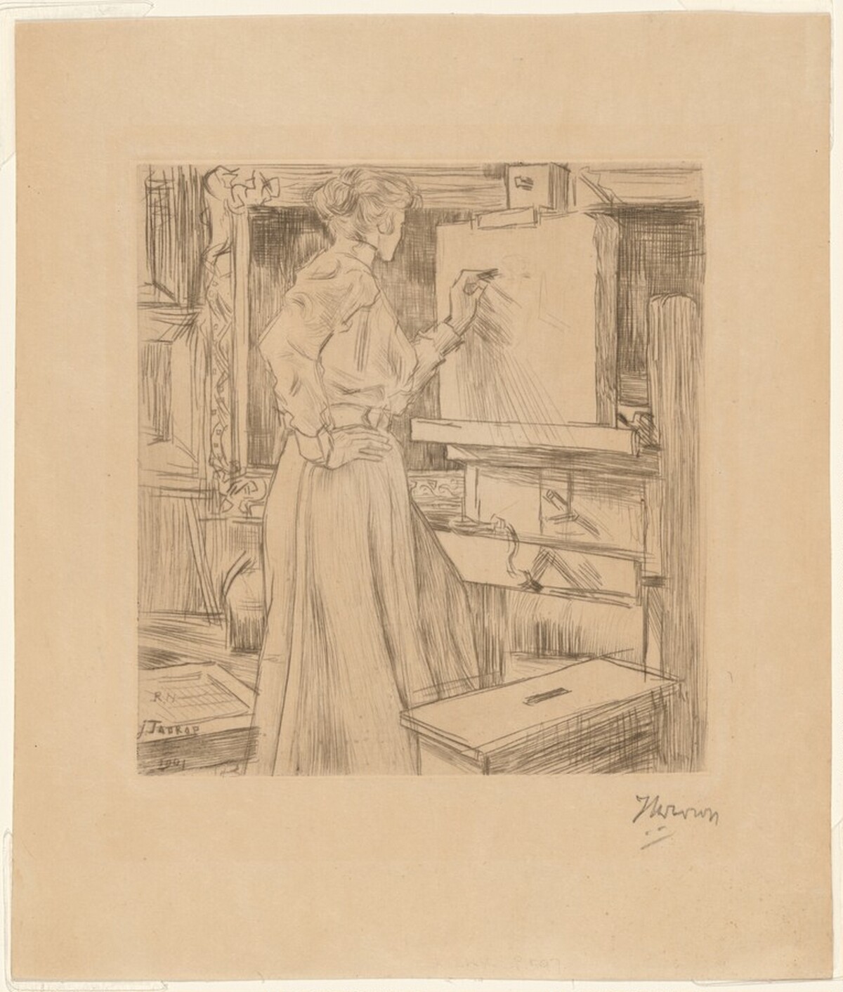 In the Studio by Jan Toorop