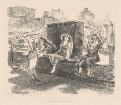 Sunday, Drying Their Hair on the Roof