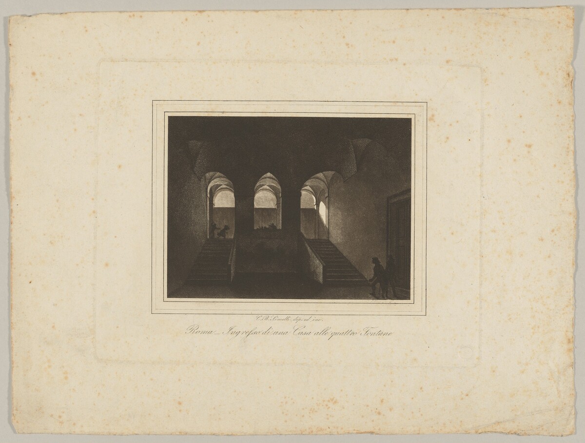 Ingresso di una Casa alle quattro Fontane (Entrance to a House at the Four Fountains) by Carlo Baldassare Simelli