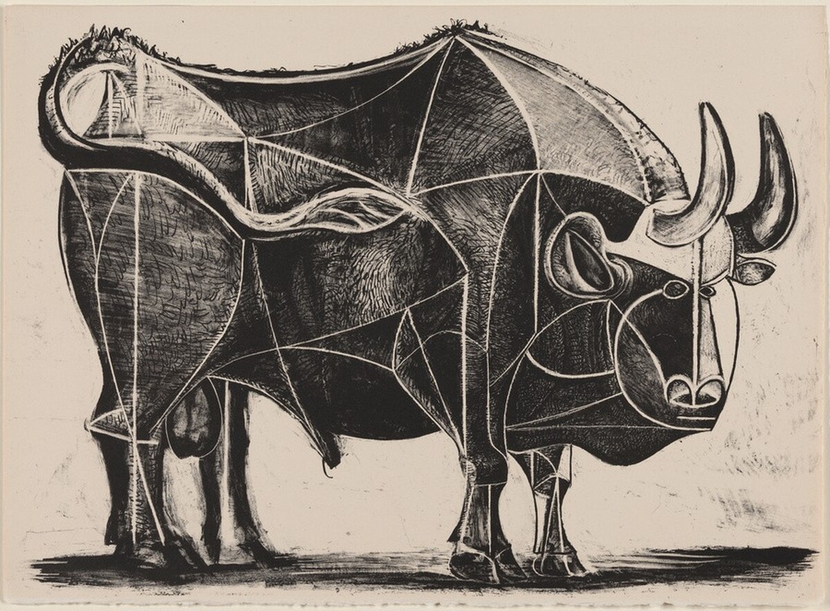The Bull (Le taureau) by Pablo Picasso