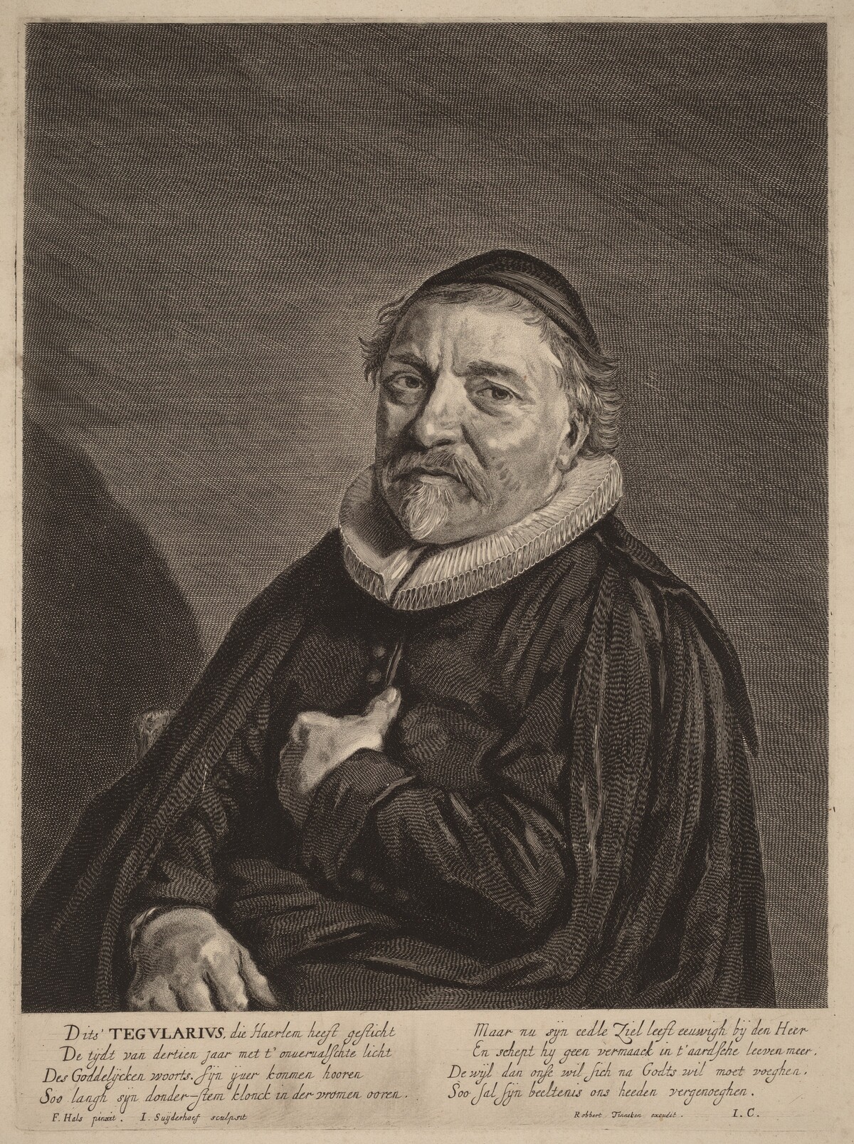 Adriaen Tegularius by Jonas Suyderhoff after Frans Hals