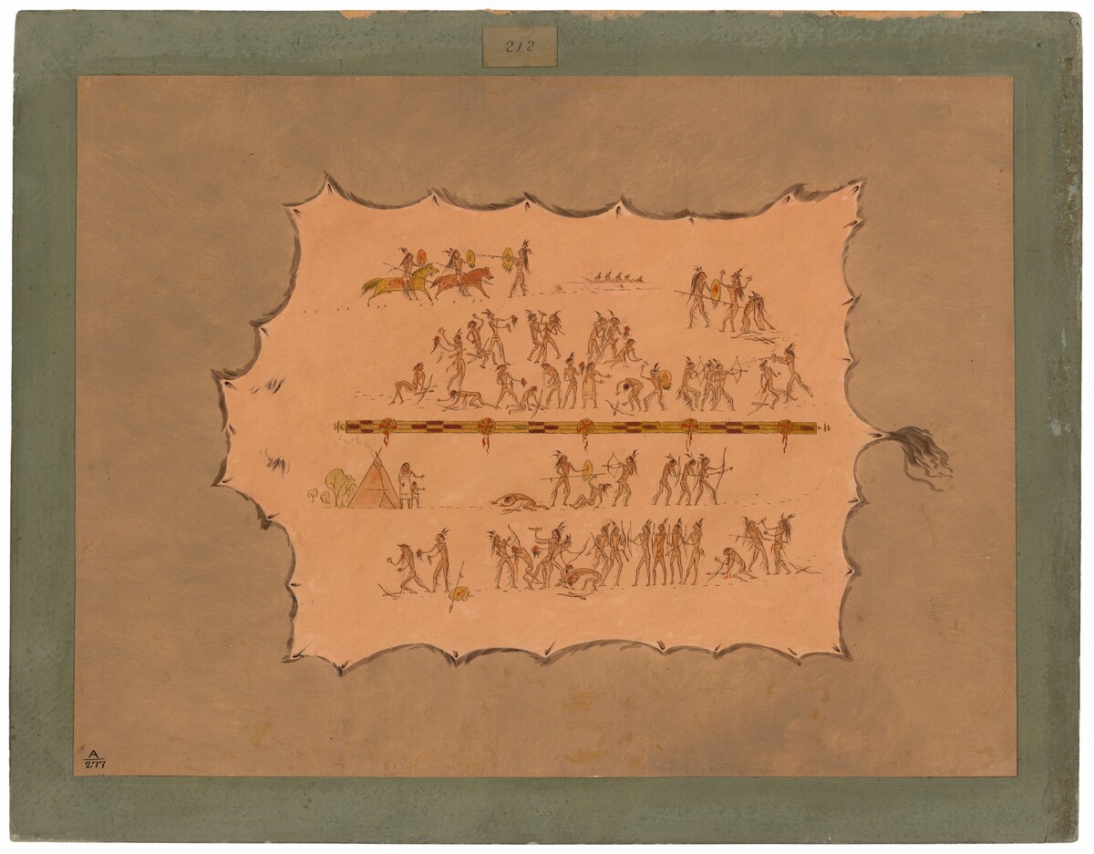Facsimile of a Sioux Robe by George Catlin
