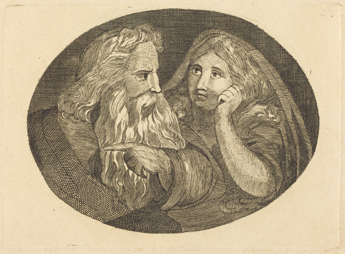 Lear and Cordelia by Thomas Butts, Jr. after William Blake