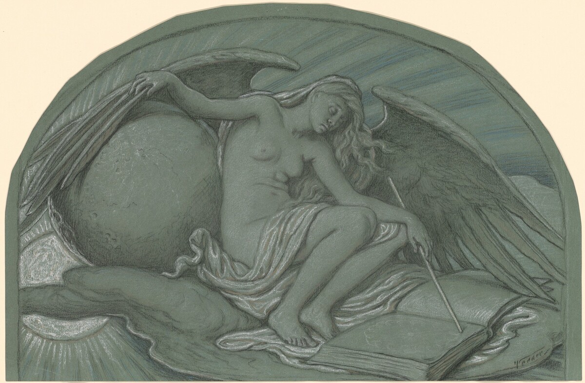 Study for "The Eclipse of the Sun by the Moon" by Elihu Vedder
