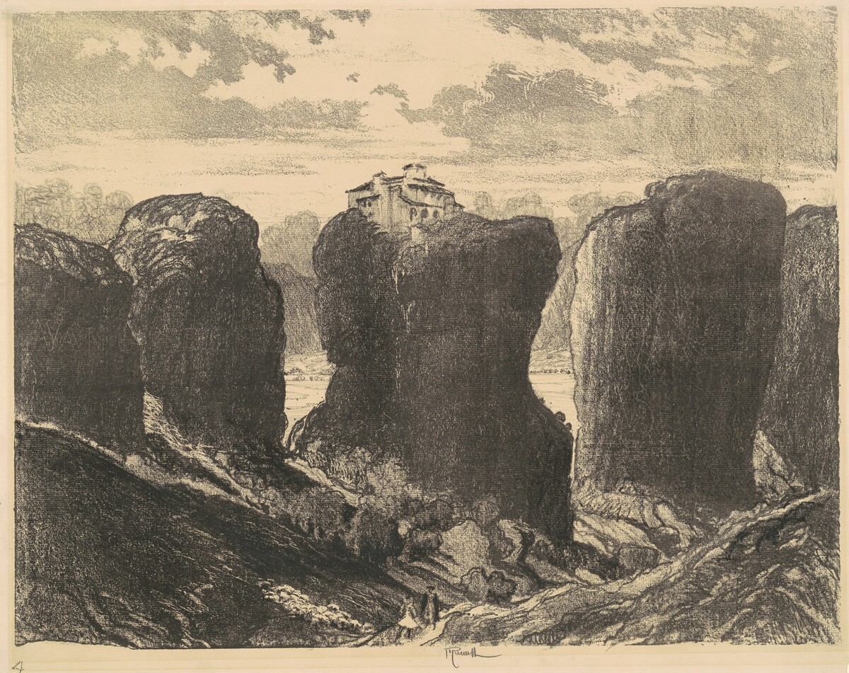 The Cliffs of the Trinity by Joseph Pennell