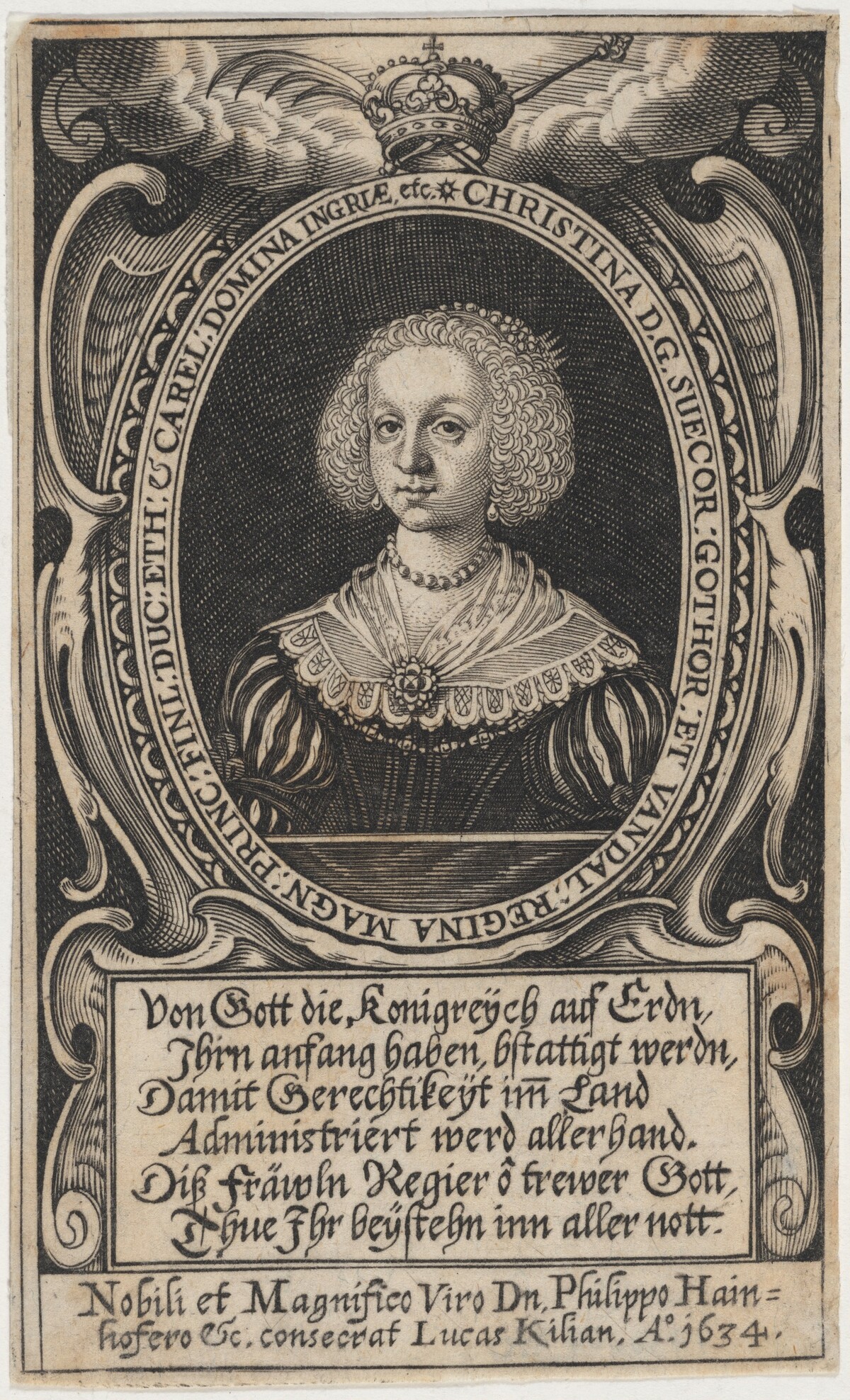 Queen Christina by Lucas Kilian