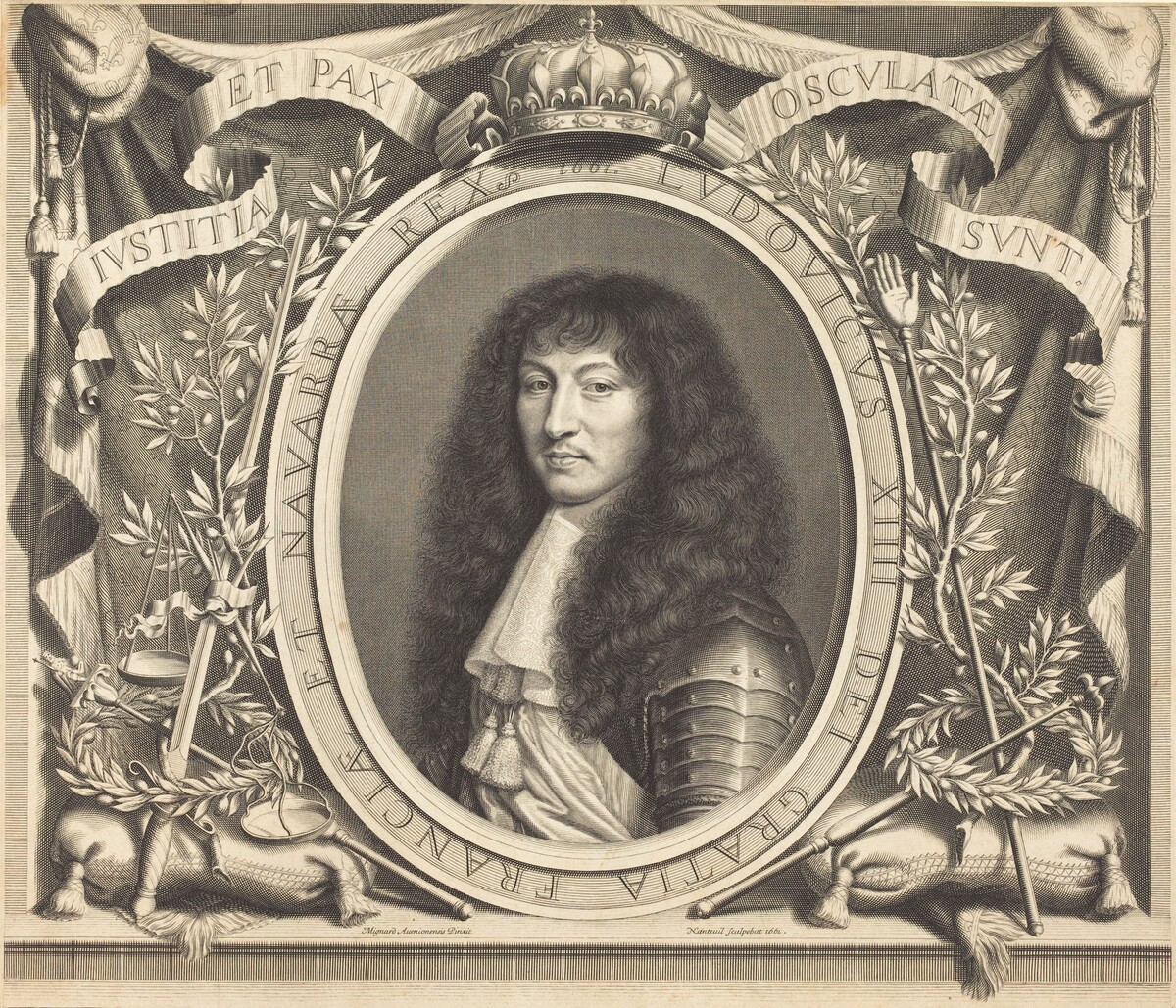 Louis XIV by Robert Nanteuil after Nicolas Mignard