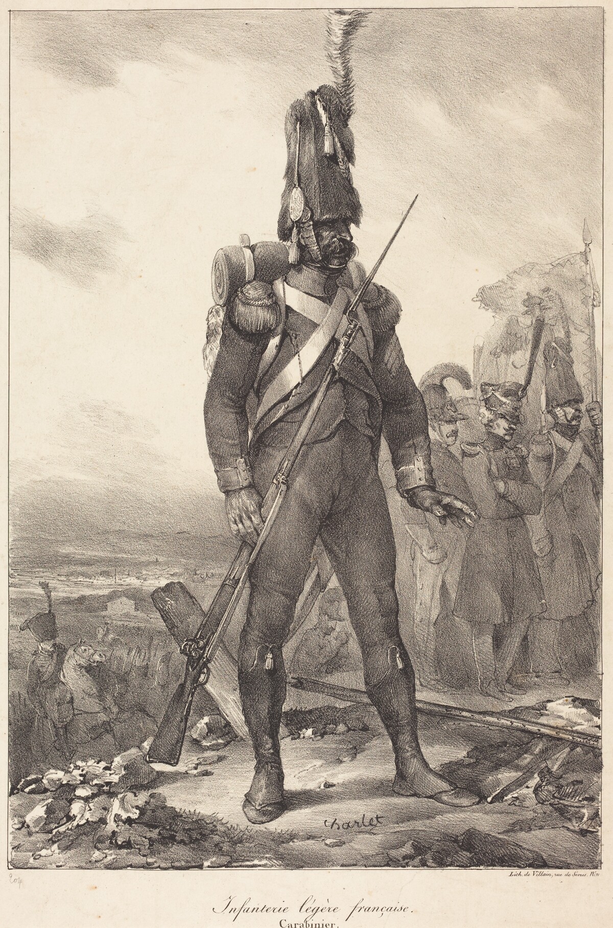 Infanterie legère française, Carabinier by Nicolas-Toussaint Charlet