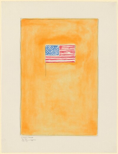 Flag on Orange [trial proof]