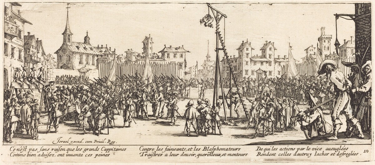 The Strappado by Jacques Callot