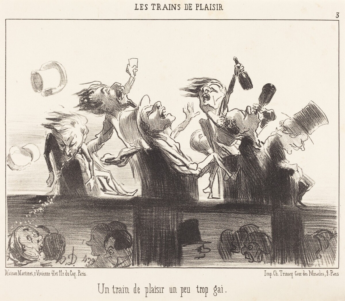 Un Train de plaisir un peu trop gai by Honoré Daumier
