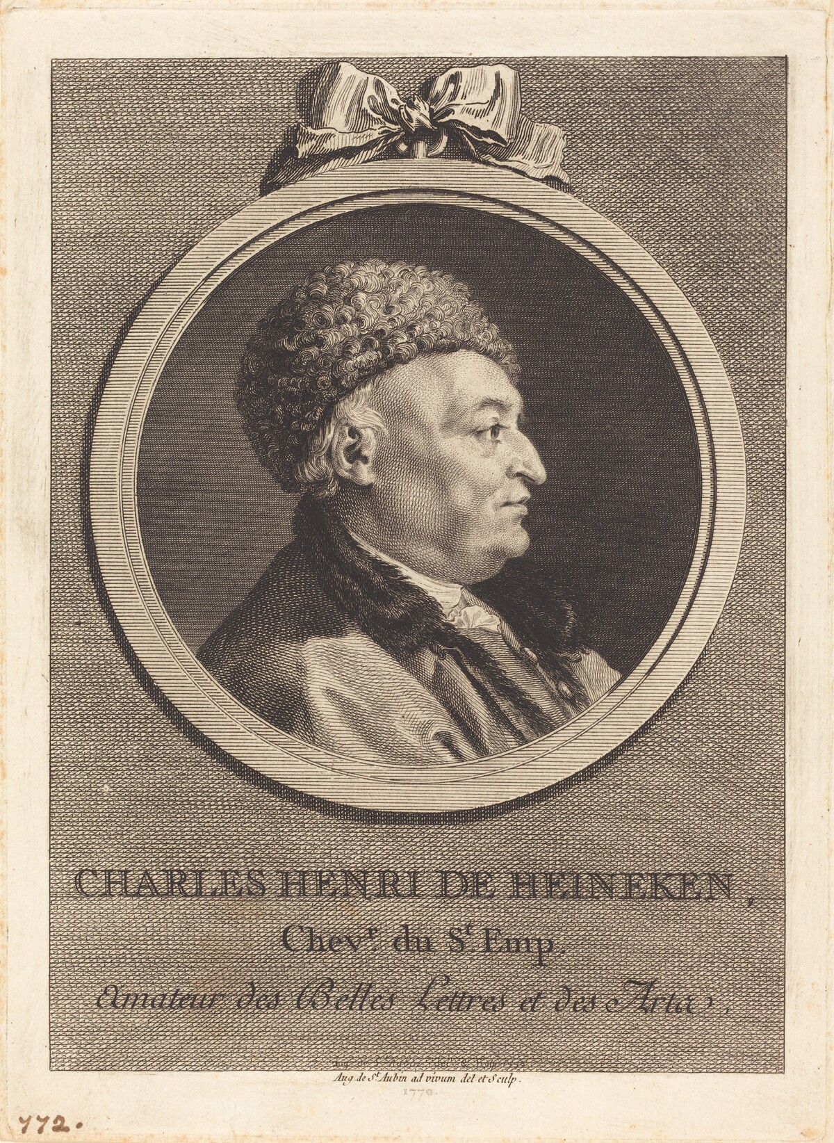 Charles Henri de Heineken by Augustin de Saint-Aubin