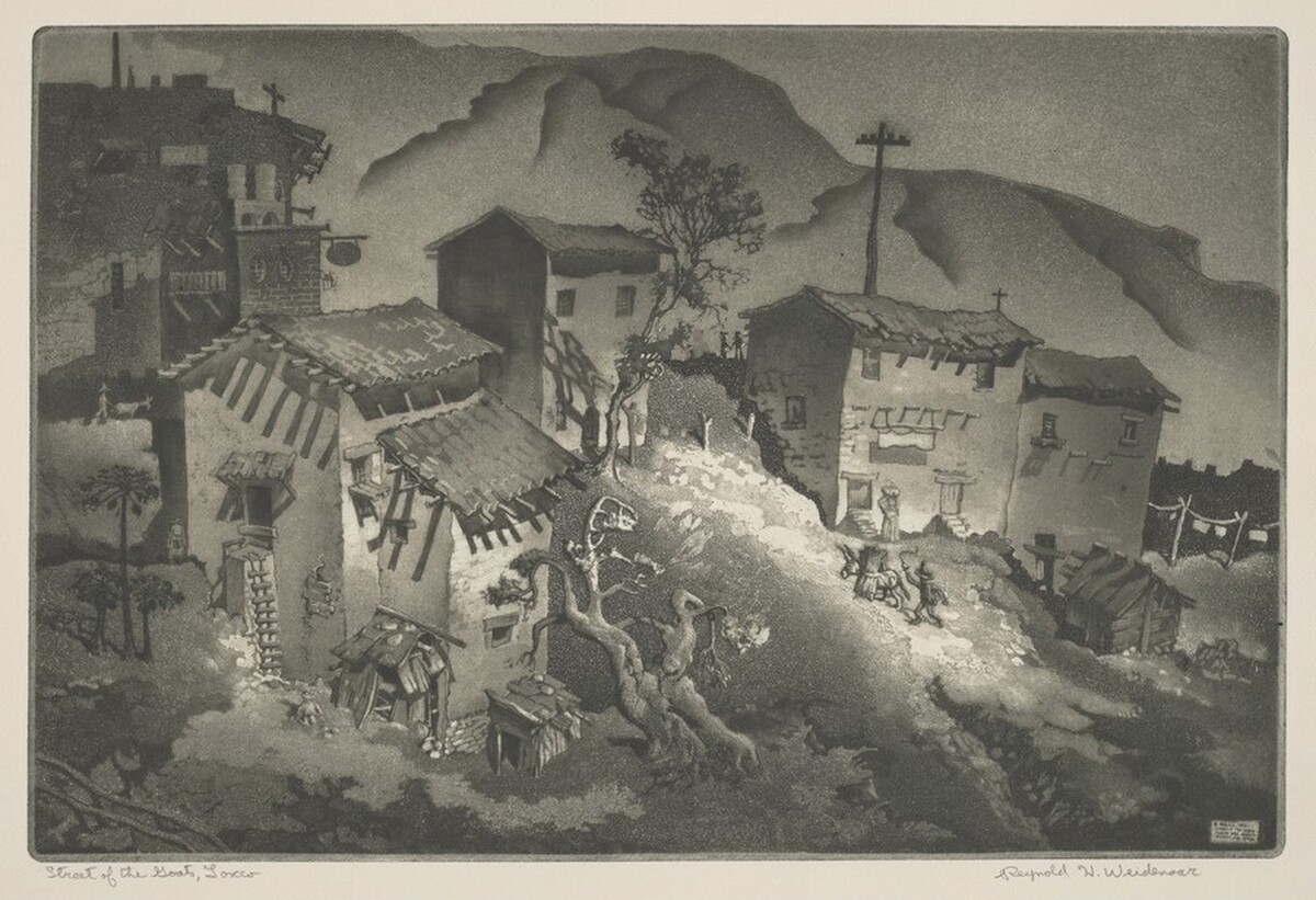 Street of the Goats, Taxco by Reynold Weidenaar
