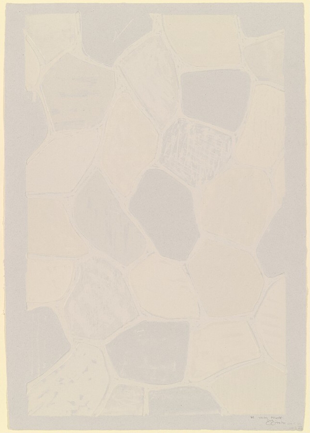 Four Panels from Untitled 1972 [C panel, trial proof 3] by Jasper Johns