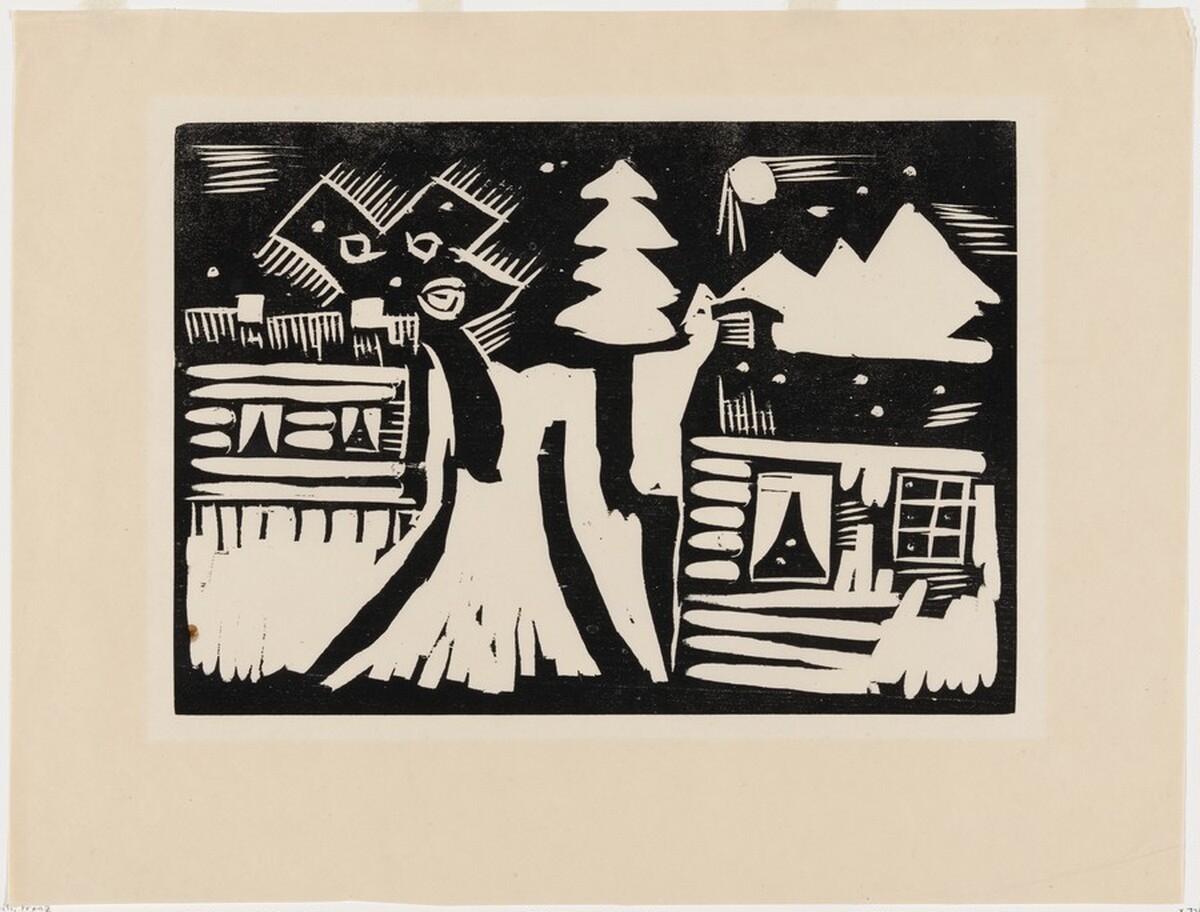 Landschaft (Landscape) from the periodical Kündung, vol. 1, no. 3 by Franz Radziwill