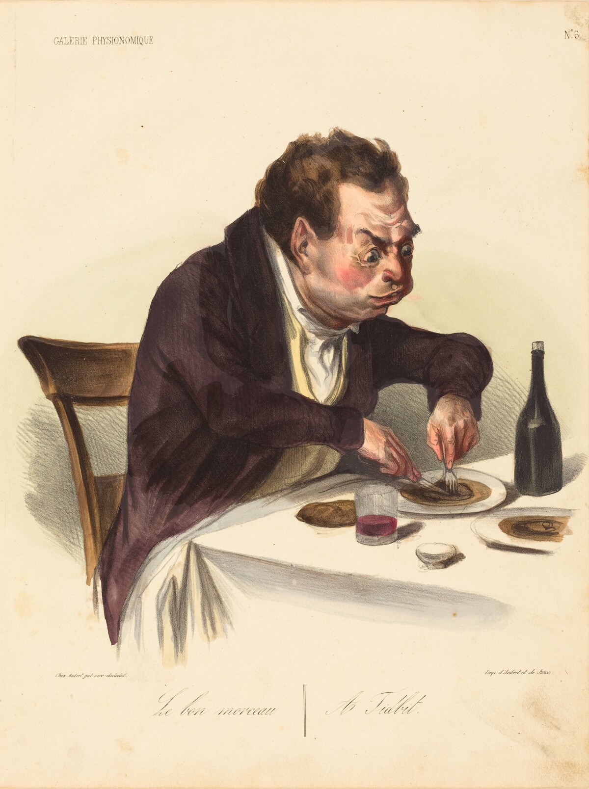 Le bon morceau by Honoré Daumier