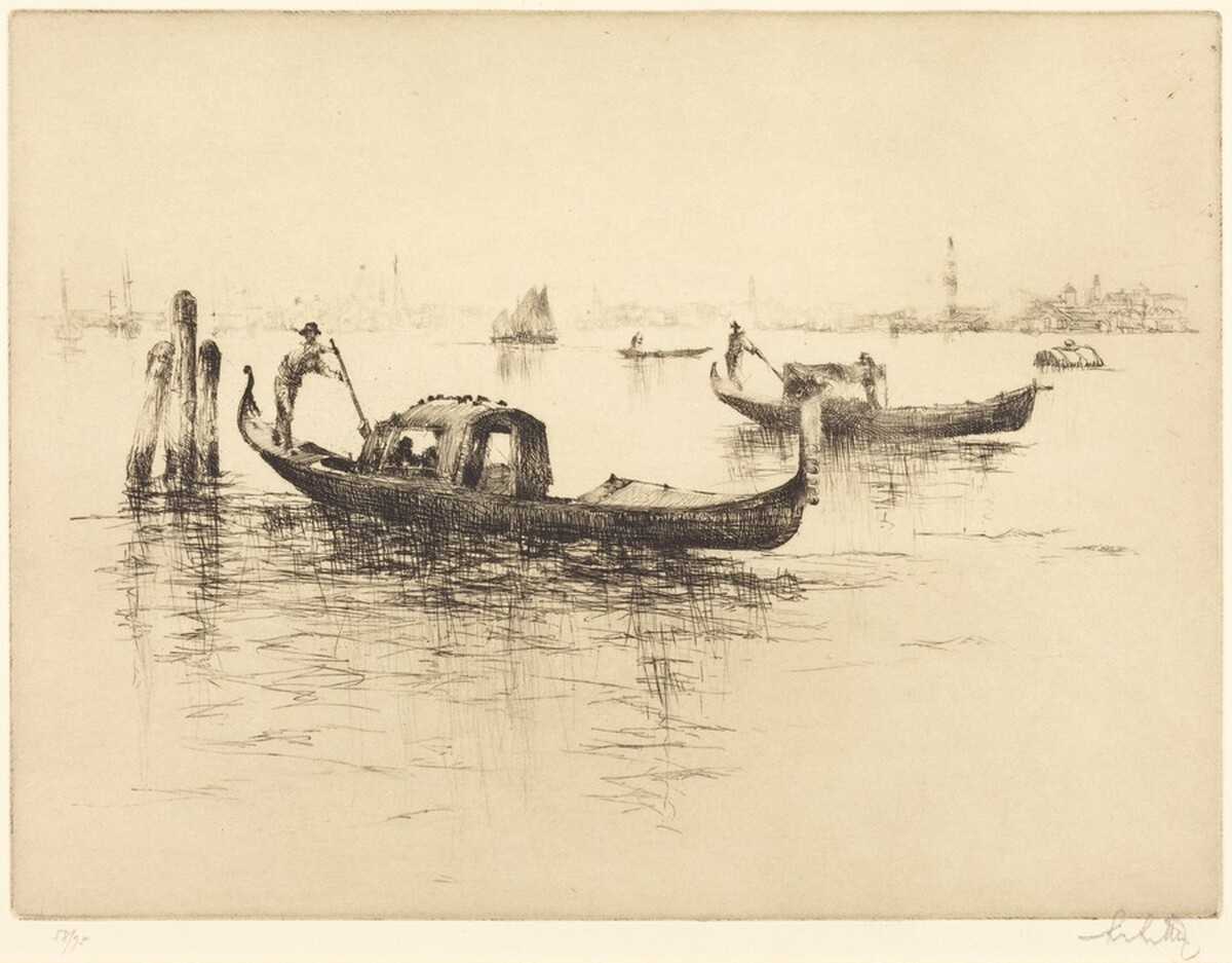 Gondoliers by Sidney Mackenzie Litten