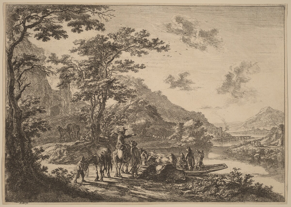 View of the Tiber in the Campagna by Jan Both