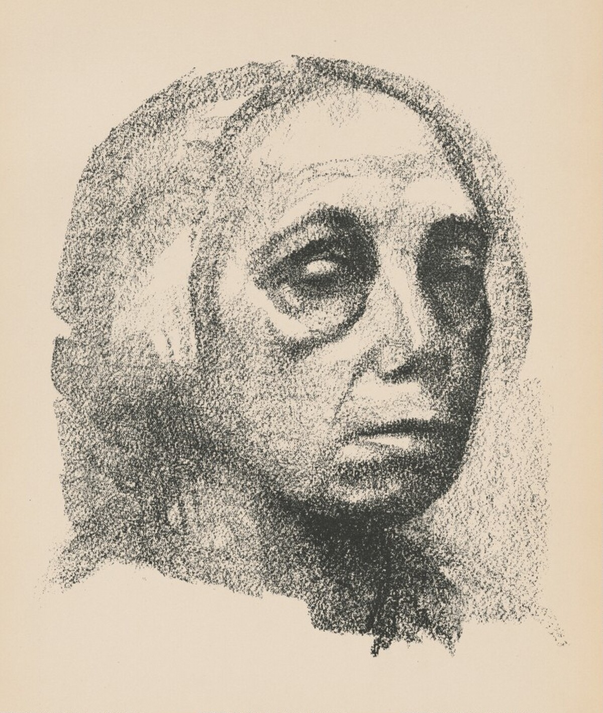 Selbstbildnis (Self-Portrait) from Deutsche Graphiker der Gegenwart (German Printmakers of Our Time) by Käthe Kollwitz