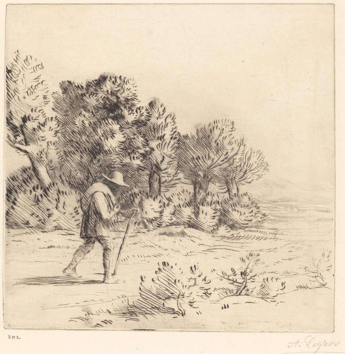Peddler (Le colporteur) by Alphonse Legros