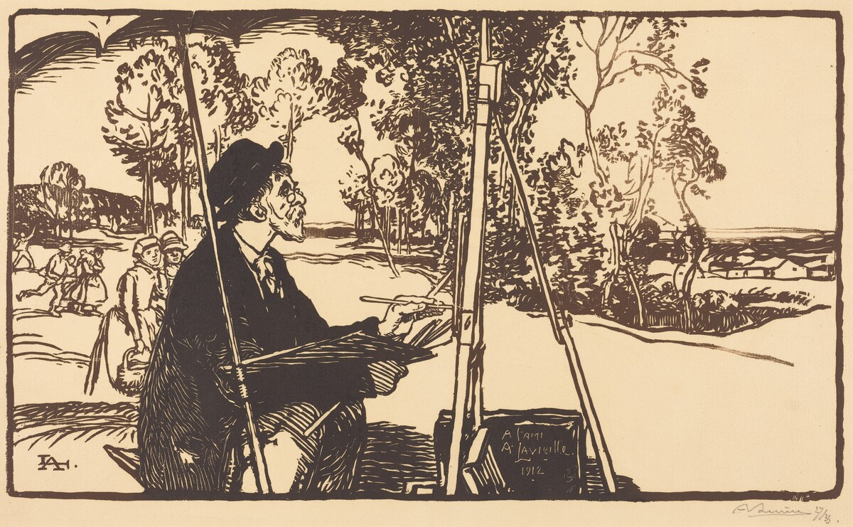 The Landscape Artist (Le paysagiste) by Auguste Lepère