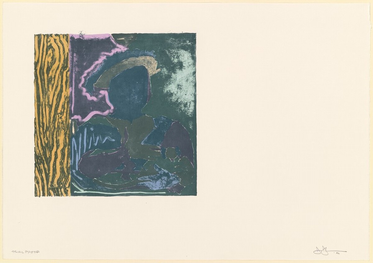 After Holbein [trial proof] by Jasper Johns