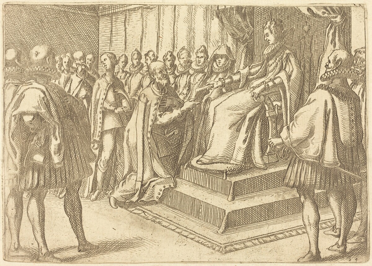 Reception of the Envoy of Poland by Jacques Callot