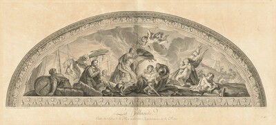 La Hollande Cintre du Salon de la Paix en face des Appartmens de la Reine (Holland, Center of the Salon of Peace Opposite the Queen's Apartments) [pl. 48]